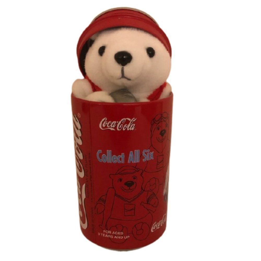🆕Vintage Coca Cola Plush Polar Bear 2004 Athens Discus - Picture 5 of 8